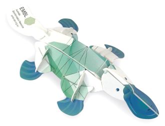 Custom Platypus 3D Construction Card